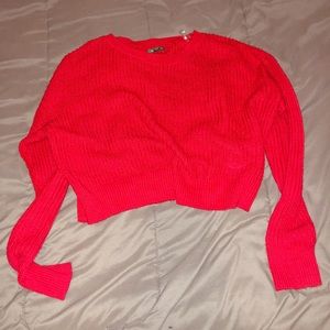 Cropped Red Sweater